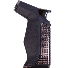 Resim Parmida Tek Torch Pürmüz Siyah Masa Tipi Metal Puro Çakmağı 