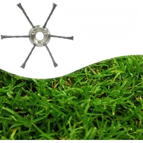 Resim Yuntech01 Çelik Tel 6-bıçaklı 180mm Çim Kesici Başlığı - Evsel Bahçe Çalı Kaldırma Aleti, Evrensel Uyumlu, Hafif Ve Dayanıklı 