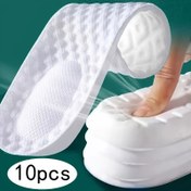 Resim Ayaklar için Süper Yumuşak Koşu Tabanlıkları Şok Emici Basket Tabanı Yükseklik Desteği Ortopedik İç Tabanlar İçeren 10 Adet/5 Çift Spor Tabanlıklar (Serbestçe Kesilebilen 32.92 Metrelik Küçük Bir Kesme Hattı Mevcuttur, 32.0 Metreye Kadar Kesilebilir) 