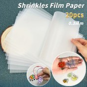 Resim 20 Adet Şeffaf Büzgülü Plastik Levha - DIY El Sanatları, Takı Yapımı, Anahtarlık, Hediye Etiketi, Çamur ve Reçine Kullanım İçin Transparant Film Kağıdı | Hassas Kenarlı ısıyla Duyarsız Sarma Malzemesi | Lazer/El Aleti Makinalarıyla Uyumlu | Boncuk, Kil, Mum, Reçine için Dayanıklı & Esnek | Başlangıç Seviyeleriyle Profesyoneller için Mükemmel | Canlı Renkler & Detaylı Çizimler | Harika Hediyelere Hazır 