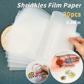 Resim 20 Adet Şeffaf Büzgülü Plastik Levha - DIY El Sanatları, Takı Yapımı, Anahtarlık, Hediye Etiketi, Çamur ve Reçine Kullanım İçin Transparant Film Kağıdı | Hassas Kenarlı ısıyla Duyarsız Sarma Malzemesi | Lazer/El Aleti Makinalarıyla Uyumlu | Boncuk, Kil, Mum, Reçine için Dayanıklı & Esnek | Başlangıç Seviyeleriyle Profesyoneller için Mükemmel | Canlı Renkler & Detaylı Çizimler | Harika Hediyelere Hazır 