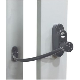 Resim Penkid Çelik Halatlı Kablolu Pencere Çocuk Emniyet Kilidi Antrasi 