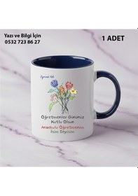 Resim Öğretmenler Günü Hediyesi Anaokulu Öğretmeni Hediye Kupa Bardak-öğretmen Hediyelik Lacivert 