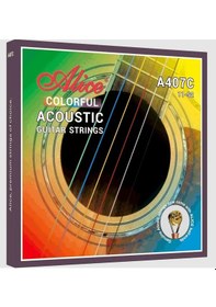 Resim Alice A407c-sl Renkli Akustik Gitar Teli 11-52 Sahne Şovları 