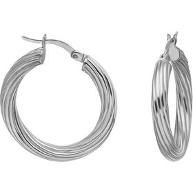 Resim Glorria Gümüş 2 Cm Burgu Halka Küpe N11.30784 