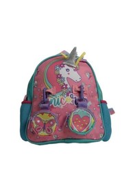 Resim Vest Anaokulu Çantası Turkuaz Pembe Unicorn 