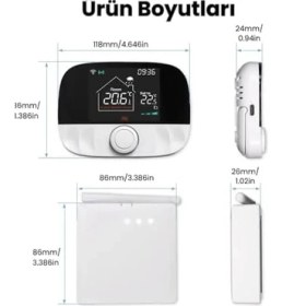 Resim Mabeyn Wifi Akıllı Oda Termostatı, ve Smart Life Uyumlu, Kablosuz 