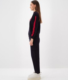 Resim Yünlü Desenli Kazak 25kb00851081 Lacivert 