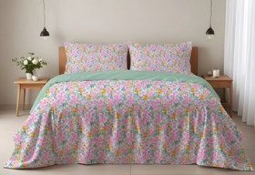 Resim Evmila Minik Çiçekler Desenli Nevresim Takımı - 200x220 Cm Nevresim + 50x70 Yastık kılıfı + 160x200 Cm Çarşaf 