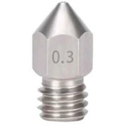 Resim China 2 Adet Mk8 Memesi M6 Dişli Paslanmaz Çelik 1.75mm Filament Için Creality Cr-10 Ender3 0.3mm Nozzle 