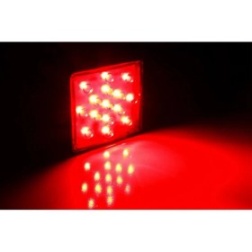Resim 2x Kırmızı 15 LED 2 Inç Römork Kamyonu Hitch Tow Haul Alıcı Kapak Fren Işığı Pin 12V (Yurt Dışından) 