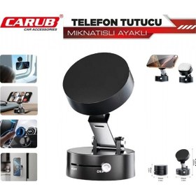 Resim Carub Telefon Tutucu Mıknatıslı Ayaklı Ayarlı Siyah Br5901090 Siyah 
