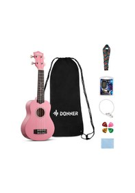 Resim Donner Dus-10k Soprano Ukulele Başlangıç Seti 