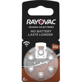 Resim Rayovac Hearing Aid Batteries 312 Numara Blister İşitme Cihaz Pili 6'lı 