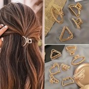 Resim 6'lı Set Moda Altın Kalp Saç Tokaları - Kadınlar için Şık Günlük Metal Saç Tokaları, Uzun Saç Stilleri ve Sonbahar/Kış Örgüler için Mükemmel 