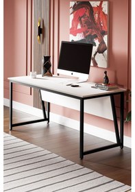 Resim Ms2 Çalışma Masası,ofis Masası - 70x160 Cm - Beyaz Ms2 - 160 - Beyaz 