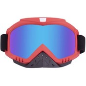 Resim Motosiklet Yastıklı Gözlükler Anti-uv Toz Geçirmez Rüzgar Geçirmez Biniş Gözlükleri Dış Mekan Spor Aktiviteleri İçin Ayarlanabilir Gözlük 