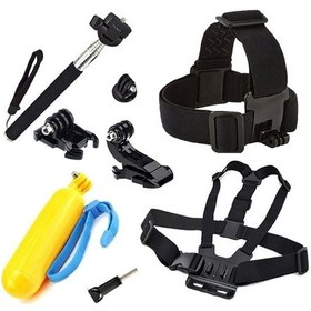 Resim Gplus St008 Gopro Eken Sjcam Aksiyon Kamera Aksesuar Set 8 Parça 