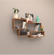 Resim Rafkestir Tokyo Duvar Rafı ( Tek Renk ) Bambu ( Parlak ) 