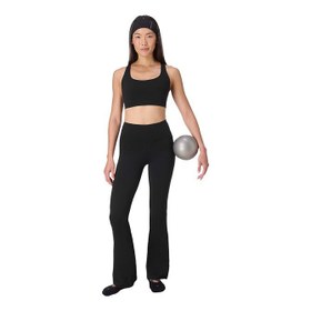 Resim Sweaty Betty Ultimate 32 Studio Flare Kadın Siyah Yoga Pantolonu 