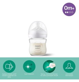 Resim Uravas Store Mey Ithalat® Doğal Tepkili Natural Response Cam Biberon 120 ml 0+ Ay 