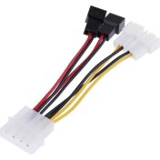 Resim Alfais 4475 Fan Çoklayıcı Kablosu Splitter 4 Pin Switch 3 Pin 3 Port 