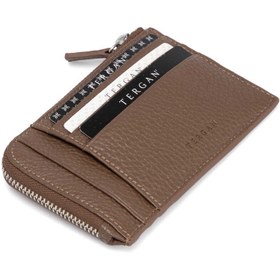 Resim Bej Deri Unisex Kredi Kartlık - S1KK00000265-B67 