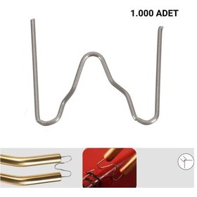 Resim 1000 Adet 0,8 Mm Dış Köşe Plastik Kaynak Zımba Teli 