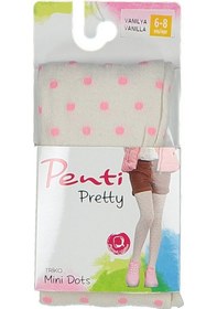 Resim Penti Pretty Mini Dots Kız Çocuk Külotlu Çorap Pccpmdog17sk Beyaz 