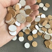 Resim 1000 adet 1000 Kendinden yapışkanlı Küçük Yuvarlak Ped, Çap 15mm Kalınlık 2mm, Ev Mobilyaları, Çiçek Saksıları, Seramik, Dolaplar vb. için Uygun ve El Kesimi 