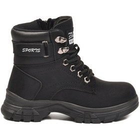 Resim Aspor Siyah Zümrüt İçi Polarlı Erkek Çocuk Worker Bot Çok Renkli 