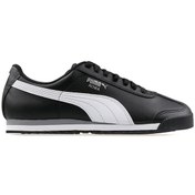 Resim Puma Roma Basic Jr 353572 11 Kadın Siyah-Beyaz Spor Ayakkabı - Beyaz/Siyah PUMA GOLF