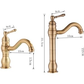 Resim Fkn Manolya Çanak Lavabo Bataryası Rose Gold 