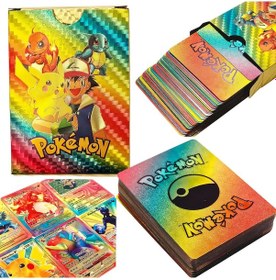 Resim Pokemon Gökkuşağı Vmax Tcg Dx Gx 55 Li Kart Seti Koleksiyon Oyuncu İngilizce Esnek Kart Paketi Pokemon 