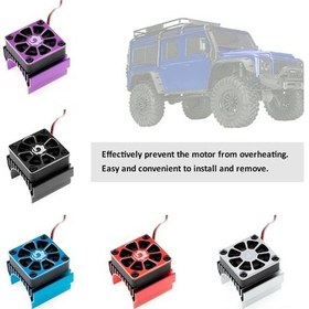 Resim Pazly Uzaktan Trx-4/6 Traxxas Soğutma Motor Kumandalı Kırmızı İçin Geeroyoo Fanı 540-550 - Gd 