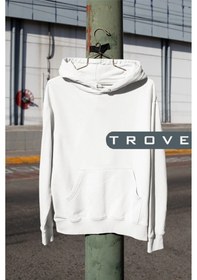 Resim Startmore Unısex Kadın Erkek Basic Düz Kapüşonlu Hoodie Pamuk Sweatshirt Beyaz Beyaz 