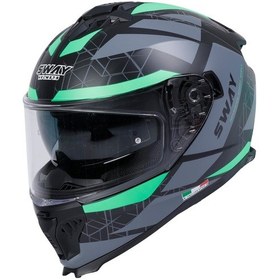 Resim Sw 865 Full Face Black Gret Green M Çok Renkli 