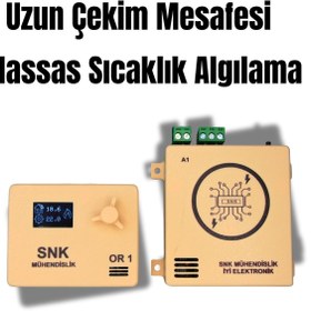 Resim snk mühendislik Kablosuz Oda Termostatı SNK OR1 (BEJ) 
