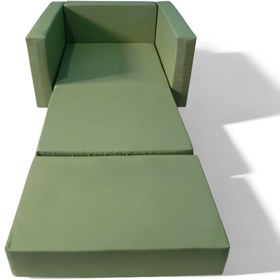 Resim LENSA HOME Çocuk Koltuğu Komple Sünger Katlanabilir Yataklı (0-4 YAŞ) Haki Yeşili 