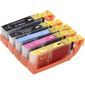 Resim photo print For Lexmark Canon Pixma Mg7150 Muadil Kartuş Takım 5 Renk Set Yüksek Kapasite 550xl 551xl 