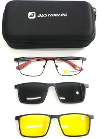 Resim austinberg AUSTİNBERG 9002 c13 polarize & antifar klipsli erkek güneş gözlüğü 