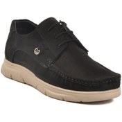 Resim Ayakmod 232061 M Siyah Nubuk Hakiki Deri Erkek Günlük Ayakkabı Siyah 