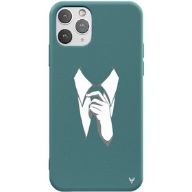 Resim iPhone 11 Pro Max Kravat Telefon Kılıfı 
