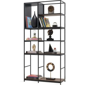 Resim Enza Home Hampton Kitaplık - Antrasit Raf 