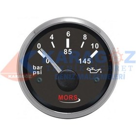 Resim MORS YAĞ GÖSTERGESİ SİYAH 10 BAR 55MM 12-24V 