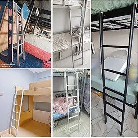 Resim RV Ranza Merdiveni 60 70 İnç Kancalı 4/5/6 Adım Taşınabilir Merdiven Yatak Odası Okul Kreş Karavan Römork Bağımsız Tasarım 