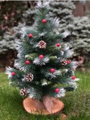 Resim Ledli Çam Ağacı, Yeni Yıl Ağaçı, Kendinden Kozalaklı, Kokinali Ve 