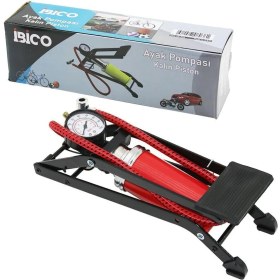 Resim Yatay Model Kalın Pistonlu Ayak Pompası Oto-Araç - Bisiklet-Motor Lastik - Top - Şişme Yatak-Havuz (5122) 