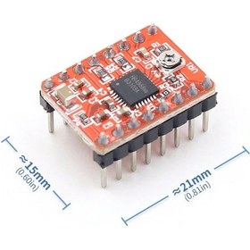 Resim A4988 Step Motor Sürücü-M Soğutucu, 35V 2A, 3D Yazıcı, Cnc 