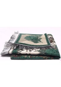 Resim Lüks Gülce Şönil Seccade - 0260 - Koyu Yeşil Renk 